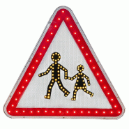 Panneaux A 700 mm classe 2 leds clignotant fabriqués en France - PNRT2A13A-TF02/LD_0