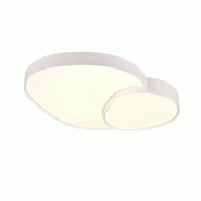 Plafonnier LED 45W 5300lm avec télécommande variation blanc chaud à froid - Trio - Rise - blanc métal 4017807600605