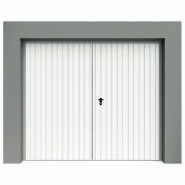 Porte de garage battante / ouverture motorisée / en acier / isolation thermique / 238 x 199 cm