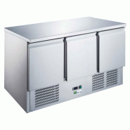 Saladette 3 portes 368 l int/ext inox/dos galvanisé série star AFI