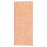 Serviette-étui pour couverts intissé effet matière mandarine 33x40cm - par 700