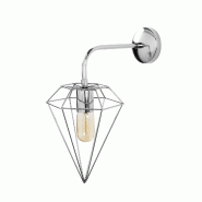 WellHome - Applique murale chromée 20x37x43cm Baikal - métal WH3213