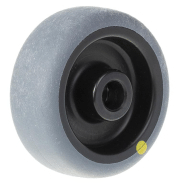 Roue de 50 mm avec caoutchouc thermoplastique gris conducteur d'électricité sur polypropyle Roue de 50 mm avec caoutchouc thermoplastique gris conducteur d'électricité sur polypropyle