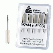 Aiguille fine avec couteau pour pistolet textile - boîte de 5 - en acier