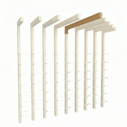 Barre horizontale Oslo avec equerre 6x10x160 cm - chêne Corbridge