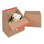 Boîte d'expédition antiforçage fond auto Eurobox L 394x294x287mm