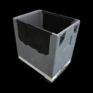 Caisse palette plastique pliable roulante 800 x 600 Caisse palette plastique pliable roulante 800 x 600
