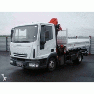 Camions  iveco tri-benne cif eurocargo 75e17 4x2 gazoil grue