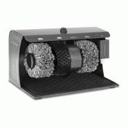 Cireuse à chaussure 3 brosses structure métallique acier 14_0004383 - métal 3000196801532_0