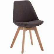 Décoshop26 - Chaise de salle à manger x1 design scandinave en tissu gris foncé et piètement à 4 pieds en bois clair 10_0003271 - gris 3000251487350 Décoshop26 - Chaise de salle à manger x1 design scandinave en tissu gris foncé et piètement à 4 pieds en bois clair 10_0003271 - gris 3000251487350