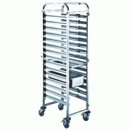 GastroHero Chariot à glissières ECO 15 GN 1/1 - inox TR-15GN1/1