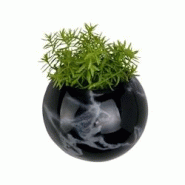 Jardinière murale en céramique marbrée Globe Noir Pt' - noir 8714302701825 Jardinière murale en céramique marbrée Globe Noir Pt' - noir 8714302701825
