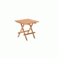 Möbilia Table de jardin carrée 50 cm en teck | pliable | L 50 x P 50 x H 50 cm | naturel - beige Bois massif 11020001 Möbilia Table de jardin carrée 50 cm en teck | pliable | L 50 x P 50 x H 50 cm | naturel - beige Bois massif 11020001