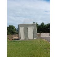 Module sanitaire avec lave-mains et lavage sol automatiques - Dimensions 3,05m x 2,45m - Dalle béton carrelée_1