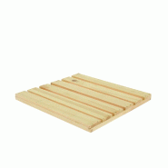 Planche Venicia caillebotis pin vernis 30x28x2 cm - par 4