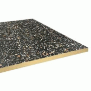 Restootab Plateau 160x80 decor terrazzo black chip chants laiton - noir Bois manufacturé PL-16080M-BL.CHI-LAI Restootab Plateau 160x80 decor terrazzo black chip chants laiton - noir Bois manufacturé PL-16080M-BL.CHI-LAI