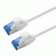 Roline cordon cat.6a (classe ea) s/ftp (pimf), lsoh, poe , blanc, 0,3 m Roline cordon cat.6a (classe ea) s/ftp (pimf), lsoh, poe , blanc, 0,3 m