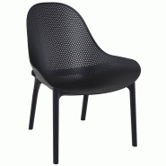 SIESTA EXCLUSIVE Chaise d’extérieur Sky Lounge Noir - noir plastique polypropylène SP-SI-103BL