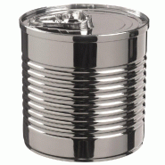Verrine boite de conserve PS argent 60ml - par 200
