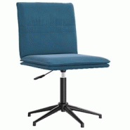 VidaXL Chaise à Manger Bleu Velours - bleu 4101277 VidaXL Chaise à Manger Bleu Velours - bleu 4101277