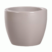 WellHome - Pot de fleurs modèle « Collection Ordesa » Ø40cm coloris ciment - gris plastique WH13440