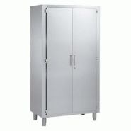 Armoire en acier inoxydable 2 portes 4 étagères - 1000x600x1900 mm - 16000420 Eurast - gris inox 16000420 Armoire en acier inoxydable 2 portes 4 étagères - 1000x600x1900 mm - 16000420 Eurast - gris inox 16000420