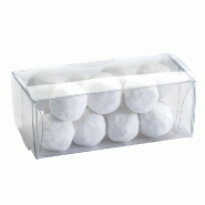 Boîte confiserie rectangulaire transparente 8x4x3cm - PVC - par 10