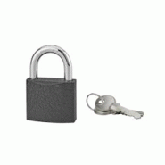 Cadenas ACERA gris à clé, base 50 mm, anse acier cémenté, 3 clés - SERRUPRIX - gris 3150269880046 Cadenas ACERA gris à clé, base 50 mm, anse acier cémenté, 3 clés - SERRUPRIX - gris 3150269880046