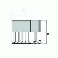 Douilles à sertir - Double dénudage pour tuyaux 4SH - DSDIN4SH12 - Normes EN85/DIN20023/SAE 100 R13/R15