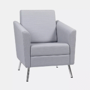 Fauteuil 1 place dossier haut So Wind - Tissu Cura, C 61259, Sans_0