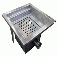L2G Caniveau Inox Grille A Dechets Amovible, Siphon, 20 x 300 x 300mm - 3616350025067 L2G Caniveau Inox Grille A Dechets Amovible, Siphon, 20 x 300 x 300mm - 3616350025067