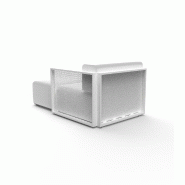 Module chaise-longue gauche THE FACTORY - blanc