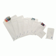Paquet de 10 pochettes bulles d'air - 240x330 mm - Blanc avec bande de protection - Mail Lite, robustes et légères Paquet de 10 pochettes bulles d'air - 240x330 mm - Blanc avec bande de protection - Mail Lite, robustes et légères