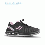 Chaussure basse de sécurité anti-fatigue femme O2 FO SRC - Sakina ESD Jallatte - légère et souple - coloris noir et rose_0