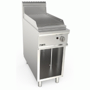 Plaque cuisson gaz - Inox - Rainurée - 15mm - 6.9kW - Saro - 4017337063079