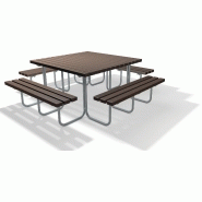 TABLE PIQUE NIQUE EN PLASTIQUE RECYCLÉ - STELVIO TABLE PIQUE NIQUE EN PLASTIQUE RECYCLÉ - STELVIO