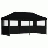 VidaXL Tente de réception pliable escamotable 3 parois latérales noir Modèle AbriSnow 309 - noir 4004950