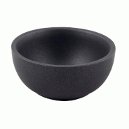 Bol réutilisable inox 900 ml Ø17x9cm noir