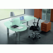 Bureau de direction X time avec convivialité en verre - Quadrifoglio. - Gauche, 259_1