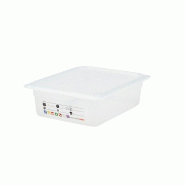 CAMBRO - 24PPT-190 - Bac GN 1/2 SafeTrack avec étiquette intégrée - 26,5 x 32,5 cm - Vente à l'unité (couvercle non inclus) - blanc plastique pol