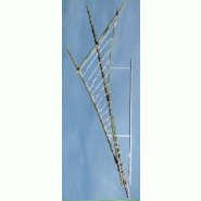 DÉCOR LA VOILE NÉBULEUSE LUMINEUSE STRUCTURE BAMBOU POUR CANDÉLABRE MUNICIPAL