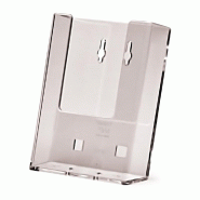 Exposiciónate Taymar® Porte-brochures Comptoir/Mur 1x DL Portrait W110 - transparent plastique 8595578311013