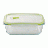 SAN IGNACIO Expert - Récipient hermétique rectangulaire 1 040 ml en verre borosilicate - transparent verre Q4269