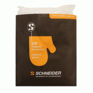 Schneider - Gant hygiénique ZIP, LDPE, 50 pièces sans clip, 750 pièces par carton - transparent plastique 391530 Schneider - Gant hygiénique ZIP, LDPE, 50 pièces sans clip, 750 pièces par carton - transparent plastique 391530