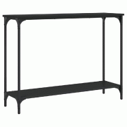 Table console noir 101x30,5x75 cm bois d'ingénierie Modèle Atlas Office Pro Prime - 837702