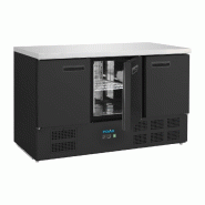 Table réfrigérée 3 portes Polar Série G noire 400L - PG023