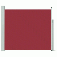 VidaXL Auvent latéral rétractable de patio 100x300 cm Rouge Modèle Atlas Prime - rouge 48373
