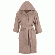 AQA Design Peignoir 100 % coton gris colombe SICILIA-XXL MP05448 - XXL beige textile MP05448