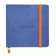 Carnet souple Rhodiarama saphir A6, 144p./72 feuilles ivoire 90 g/m², dot grid - bleu 117358C