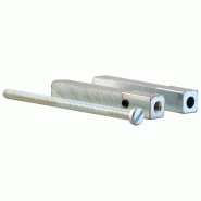 Serrure à encastrer - Carré double 8 mm - Bec de cane à cylindre européen - Réf. 586041 - Finition noire Serrure à encastrer - Carré double 8 mm - Bec de cane à cylindre européen - Réf. 586041 - Finition noire